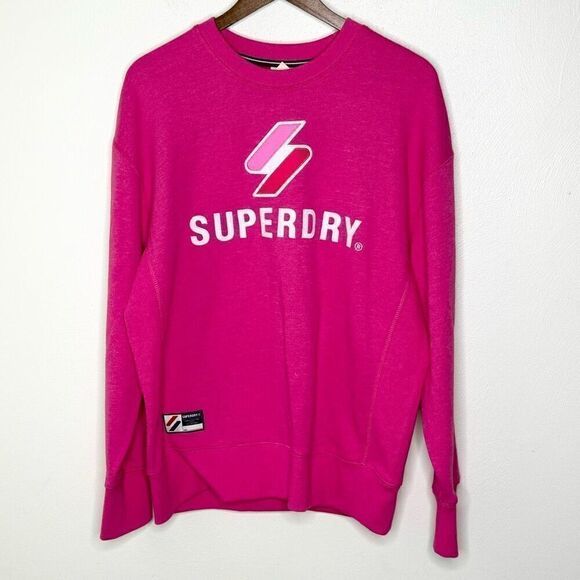 SuperDry Code Logo Appliqué Crew Sweatshirt - Women’s US XS/S - Picture 1 of 7